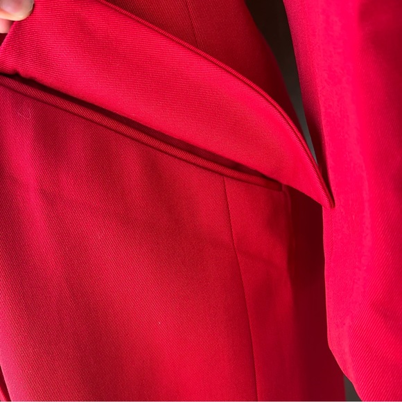 Christian Dior Red 100% Wool Long Blazer US12 Used Once!! - Picture 7 of 16